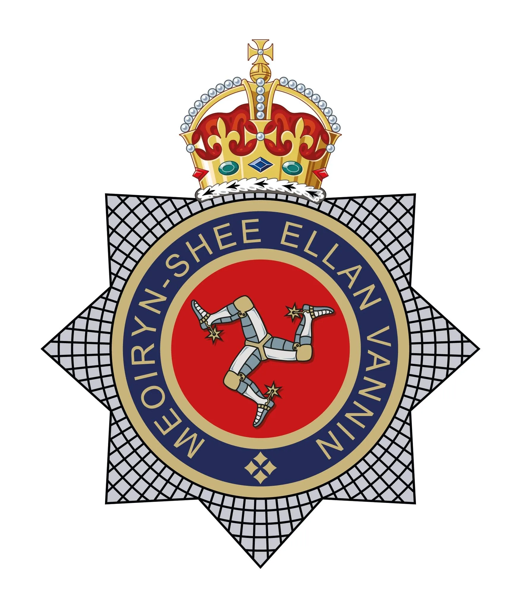 Isle of Man Constabulary badge, Meoiryn-Shee Ellan Vannin, featured in the DotPerformance overtime portal project